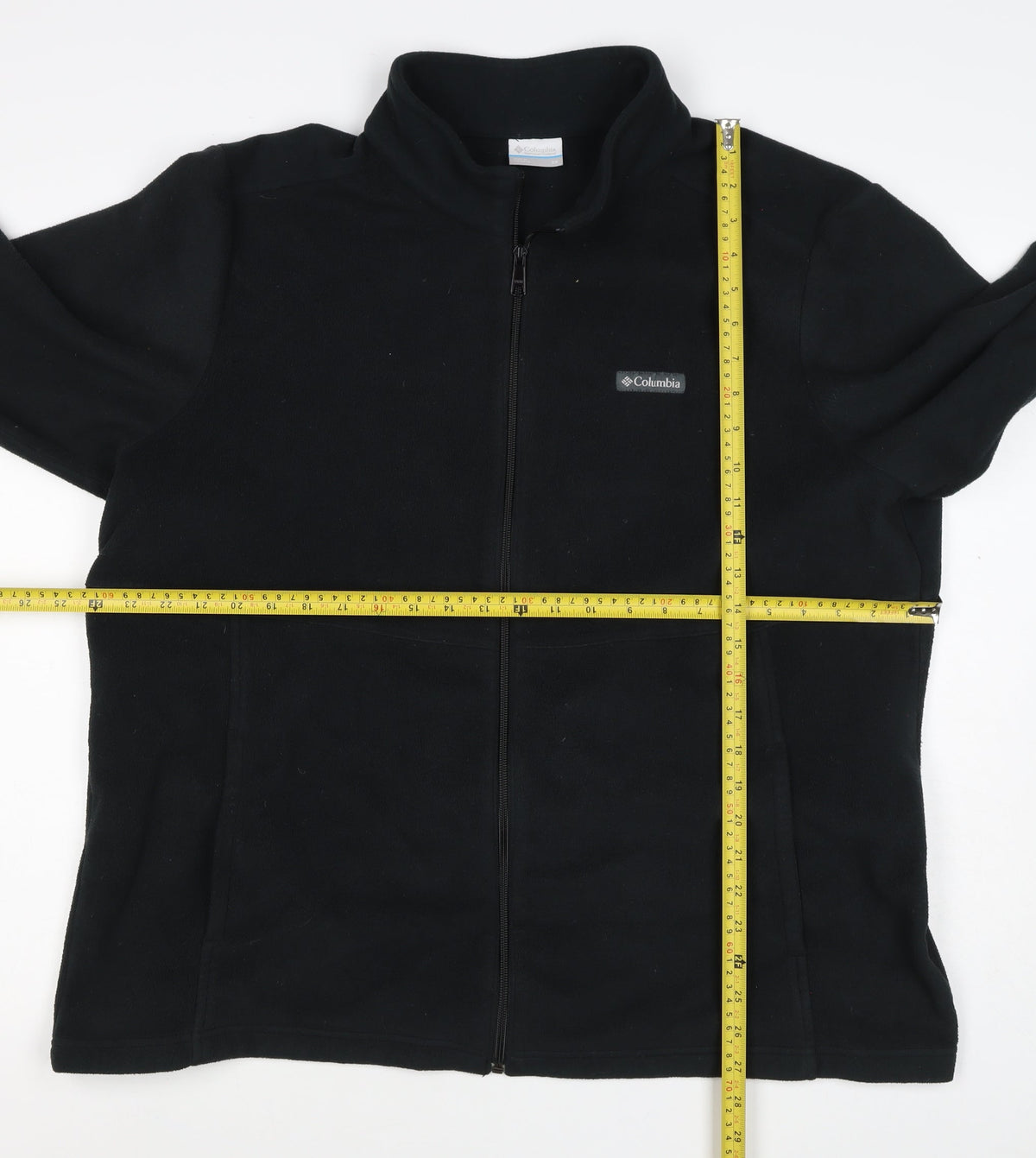 Columbia Women’s Black 2XL Basic Full Zip Fleece Jacket Logo Pockets