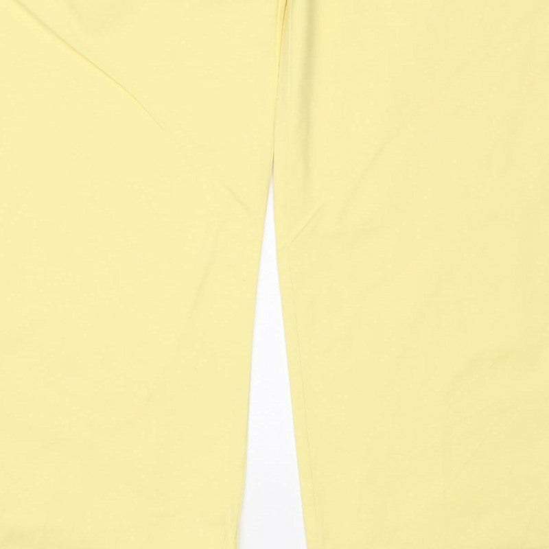 Marks and Spencer Women Yellow Size 16 Regular Straight Cotton Trousers