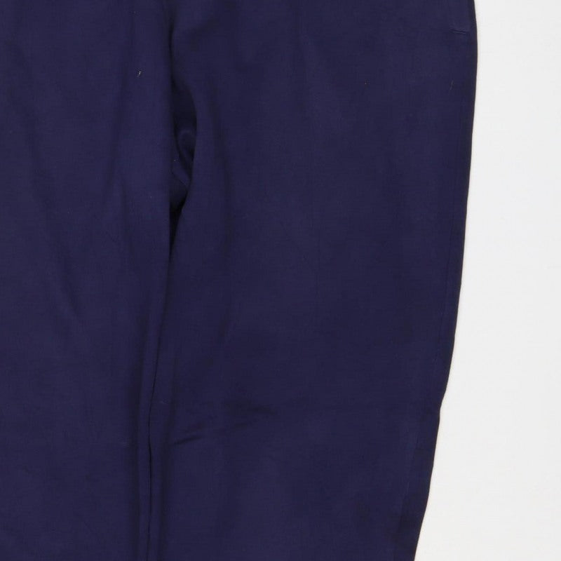 Under Armour Women Blue L Loose Fit Jogger Track Pants Drawstring