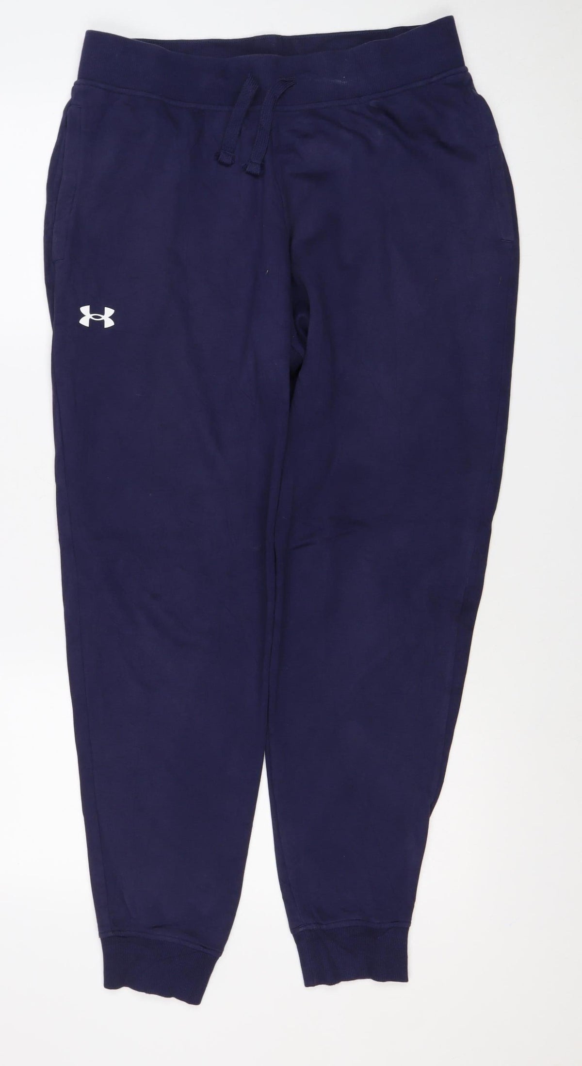 Under Armour Women Blue L Loose Fit Jogger Track Pants Drawstring