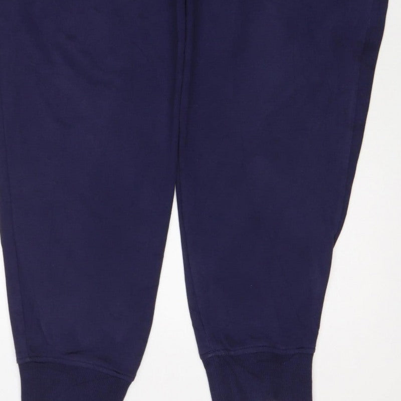Under Armour Women Blue L Loose Fit Jogger Track Pants Drawstring