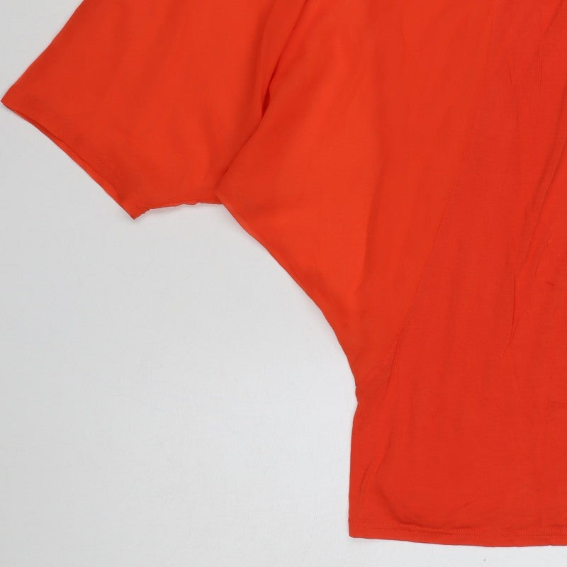 Vero Moda Women’s Orange M Basic Dolman Short Sleeve Blouse