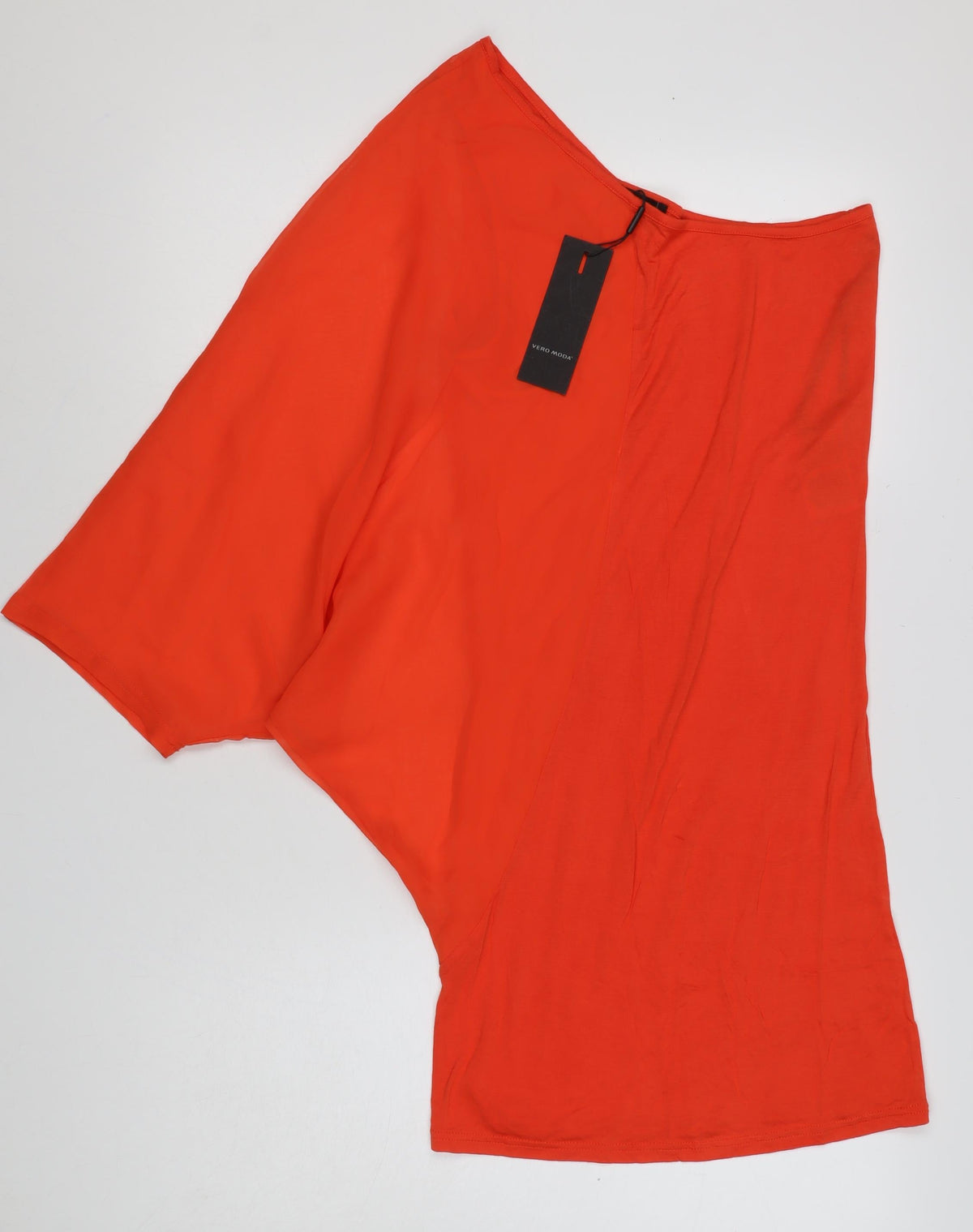 Vero Moda Women’s Orange M Basic Dolman Short Sleeve Blouse