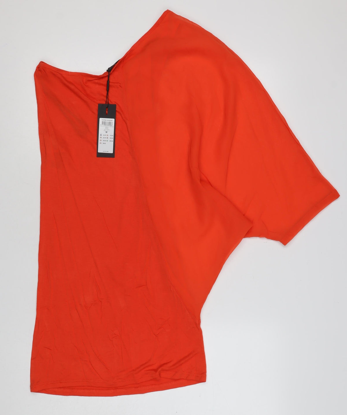 Vero Moda Women’s Orange M Basic Dolman Short Sleeve Blouse