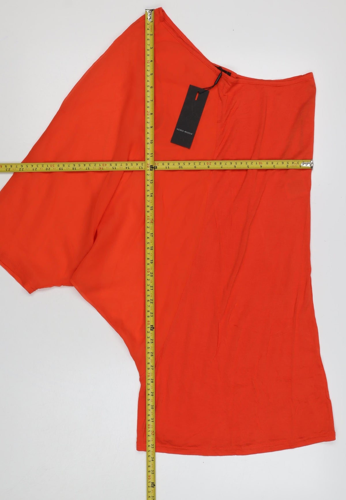 Vero Moda Women’s Orange M Basic Dolman Short Sleeve Blouse