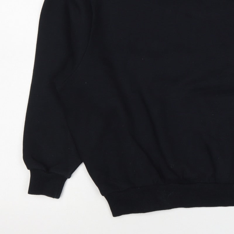 Ellesse Women’s Black UK 10 Logo Graphic Pullover Sweatshirt