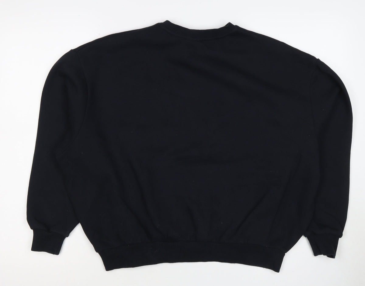 Ellesse Women’s Black UK 10 Logo Graphic Pullover Sweatshirt