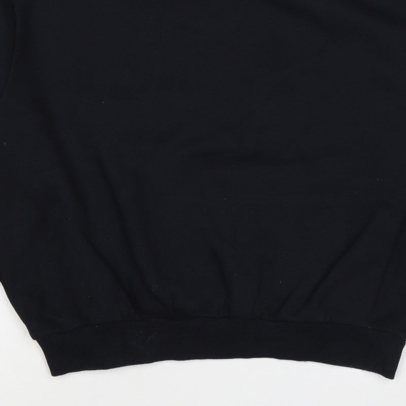 Ellesse Women’s Black UK 10 Logo Graphic Pullover Sweatshirt