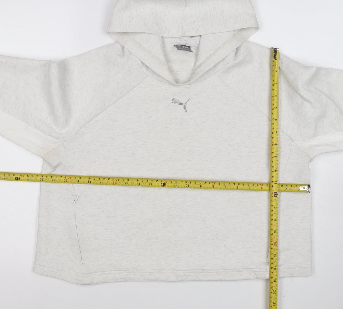 Puma Women’s Grey Logo Hooded Pullover Sweatshirt UK 16 XL