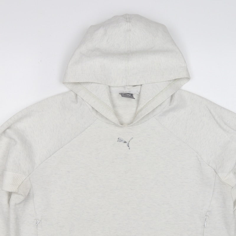 Puma Women’s Grey Logo Hooded Pullover Sweatshirt UK 16 XL