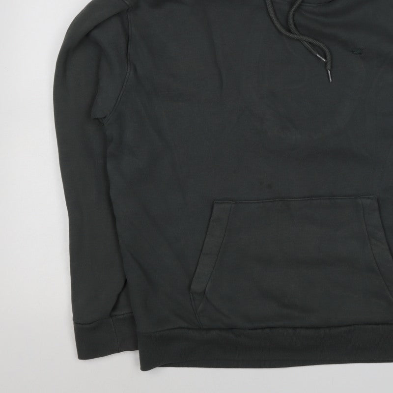 Hollister Men's Black M Pullover Hoodie Logo Fleece Kangaroo Pocket