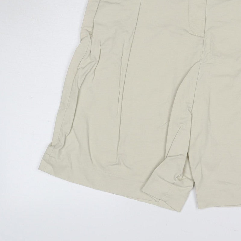 Marks and Spencer Women Beige Size 14 Cotton Stretch Bermuda Shorts