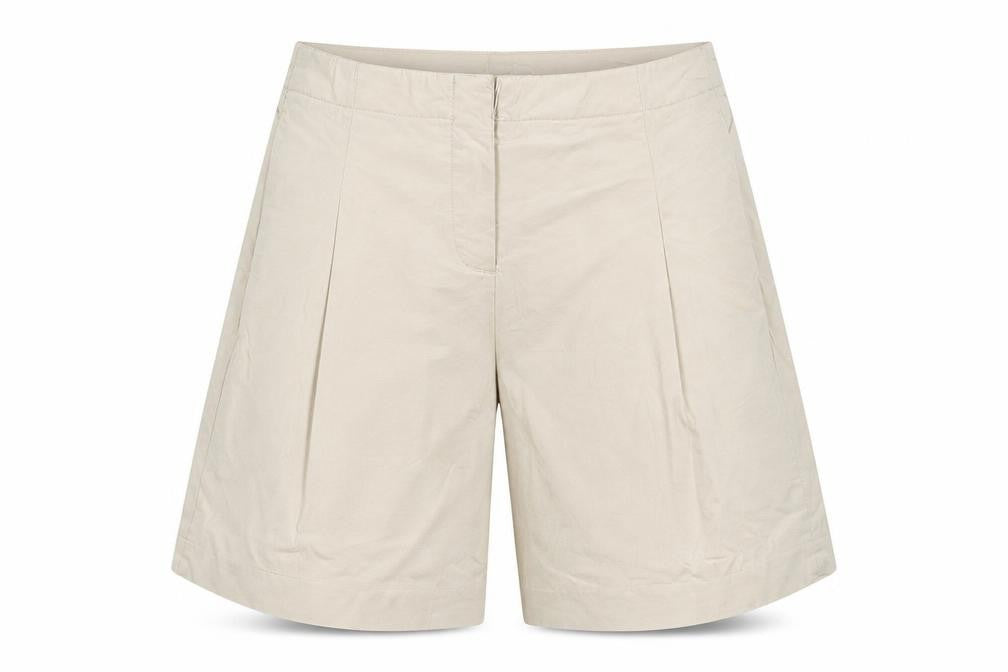 Marks and Spencer Women Beige Size 14 Cotton Stretch Bermuda Shorts