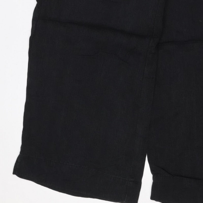Joie Women’s Black M Lyocell Drawstring Cuffed Jogger Trousers