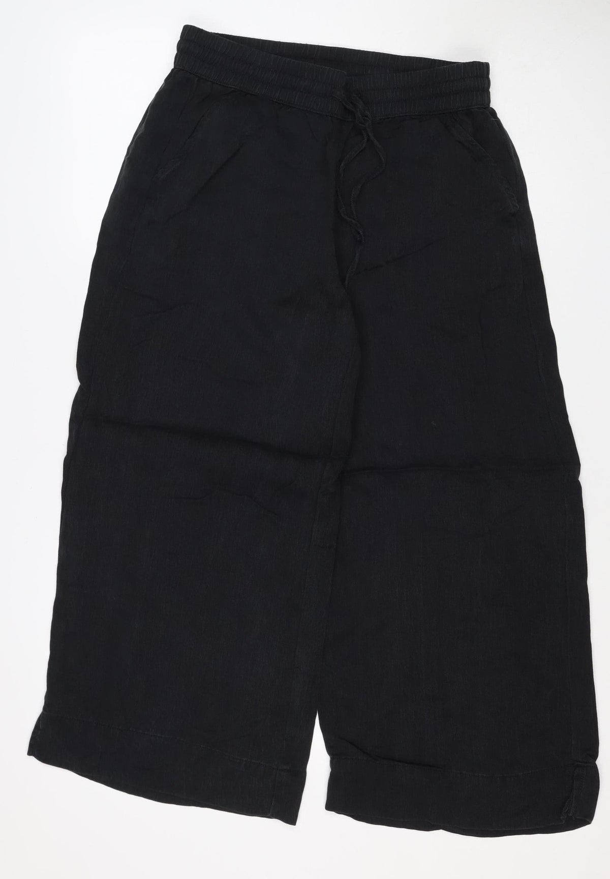 Joie Women’s Black M Lyocell Drawstring Cuffed Jogger Trousers