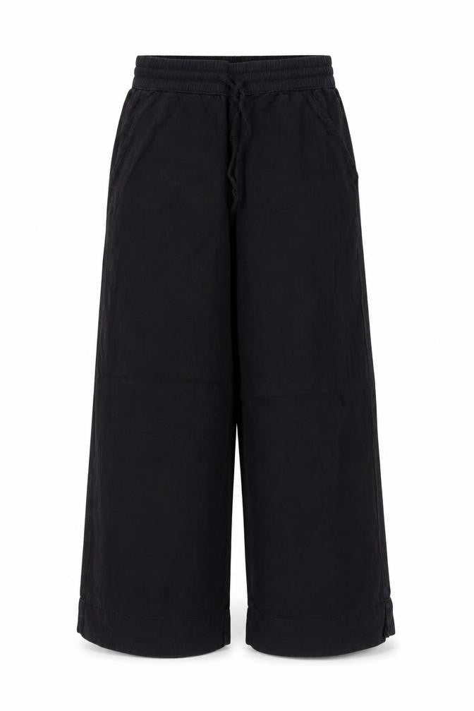 Joie Women’s Black M Lyocell Drawstring Cuffed Jogger Trousers