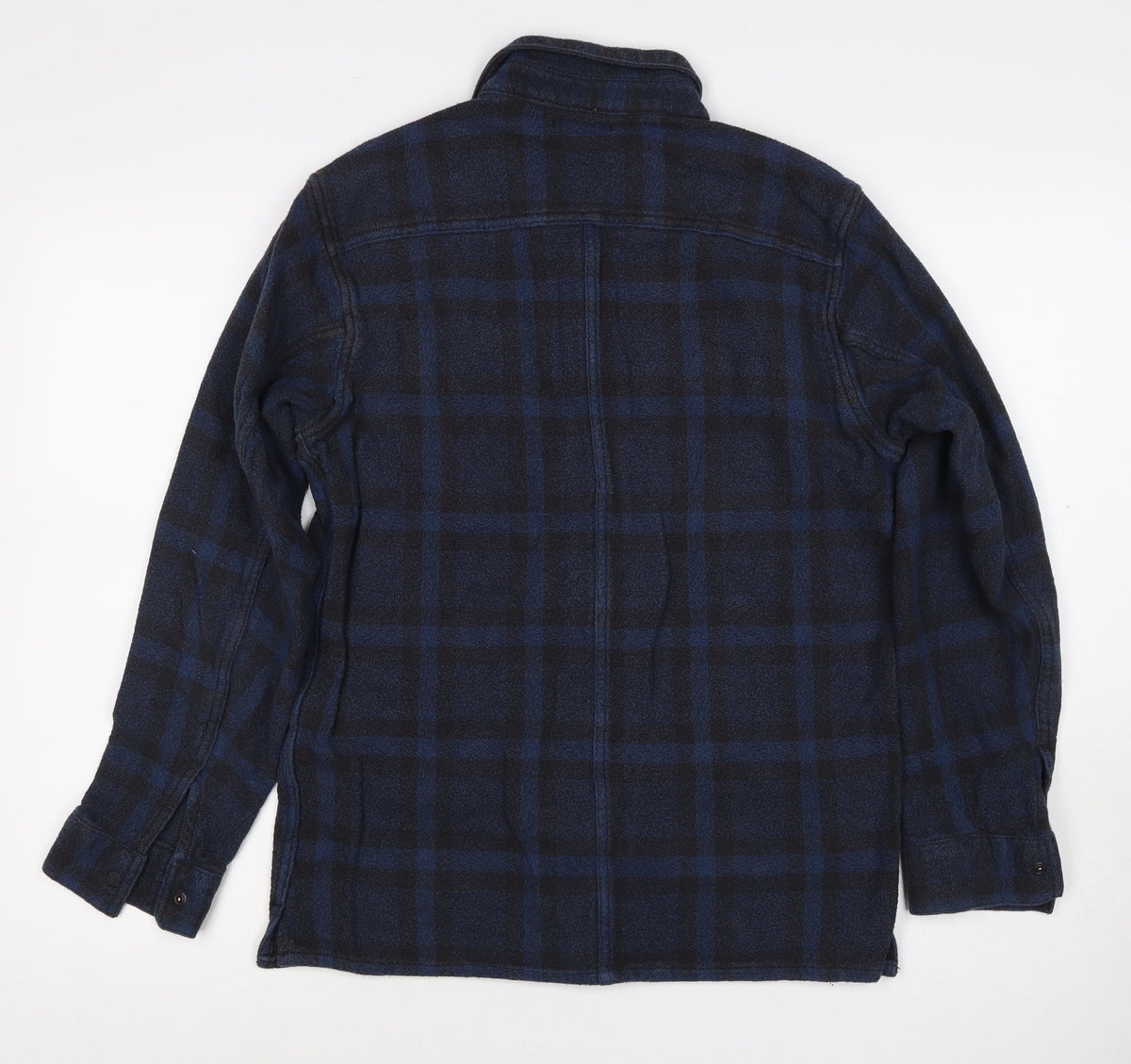 Levi's Line 8 Men's Blue Plaid Flannel Snap Shirt Size S