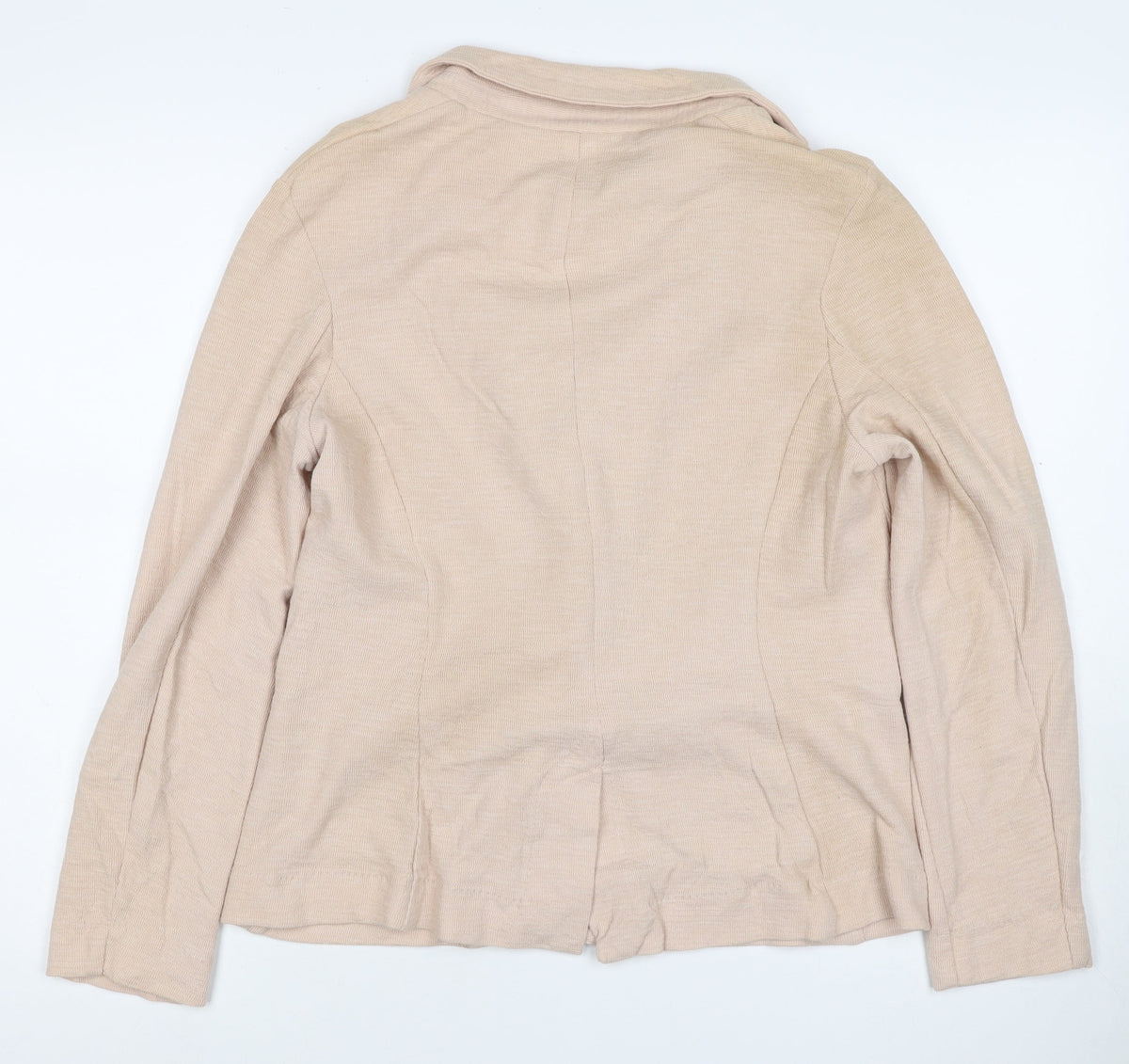 New Look Women’s Beige UK 14 One-Button Shawl Lapel Blazer