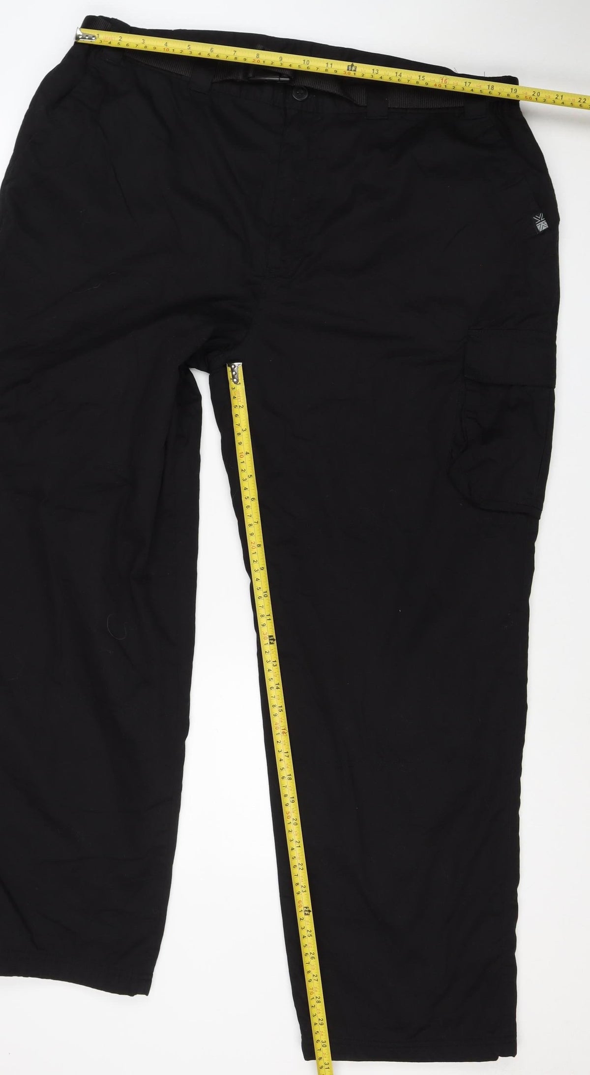 Karrimor Men’s Black 2XL Walking Trousers Belted Lined Outdoor