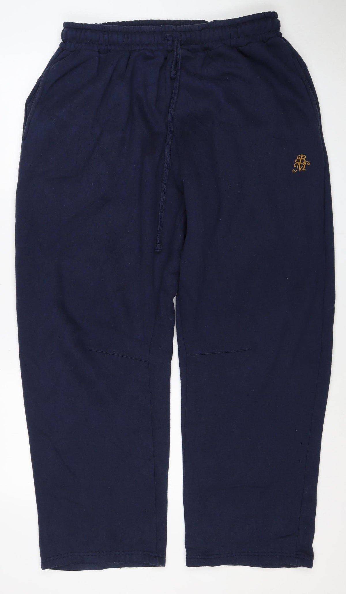 boohooMAN Men’s Blue XL Fleece Lined Drawstring Sweatpants