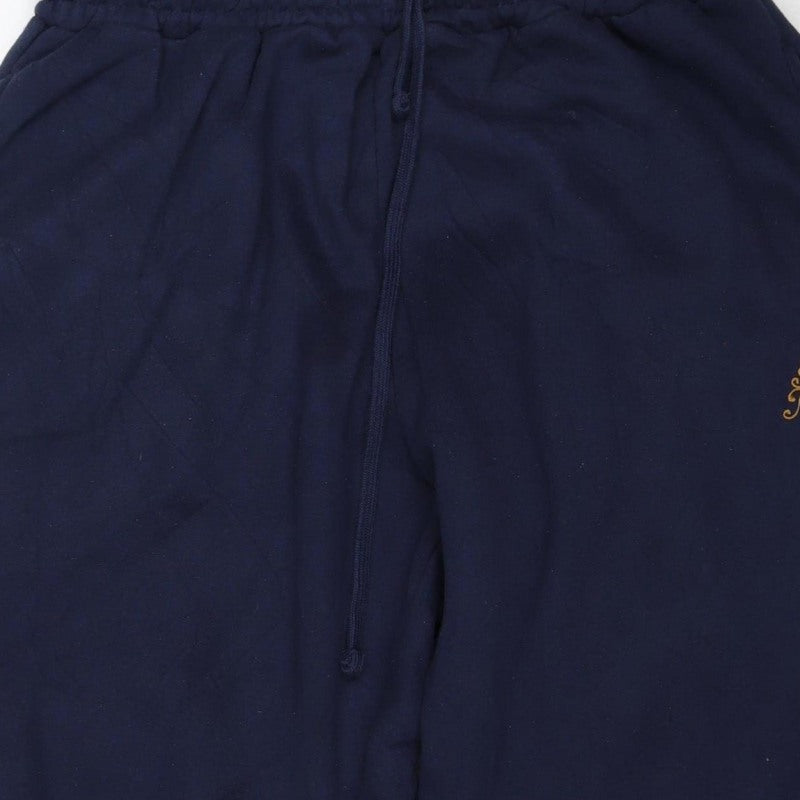 boohooMAN Men’s Blue XL Fleece Lined Drawstring Sweatpants