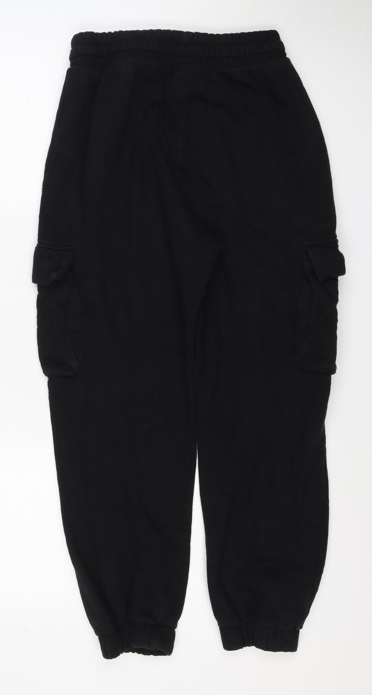 Zara Women Black M Jogger Sweatpants Elastic Waist Pockets