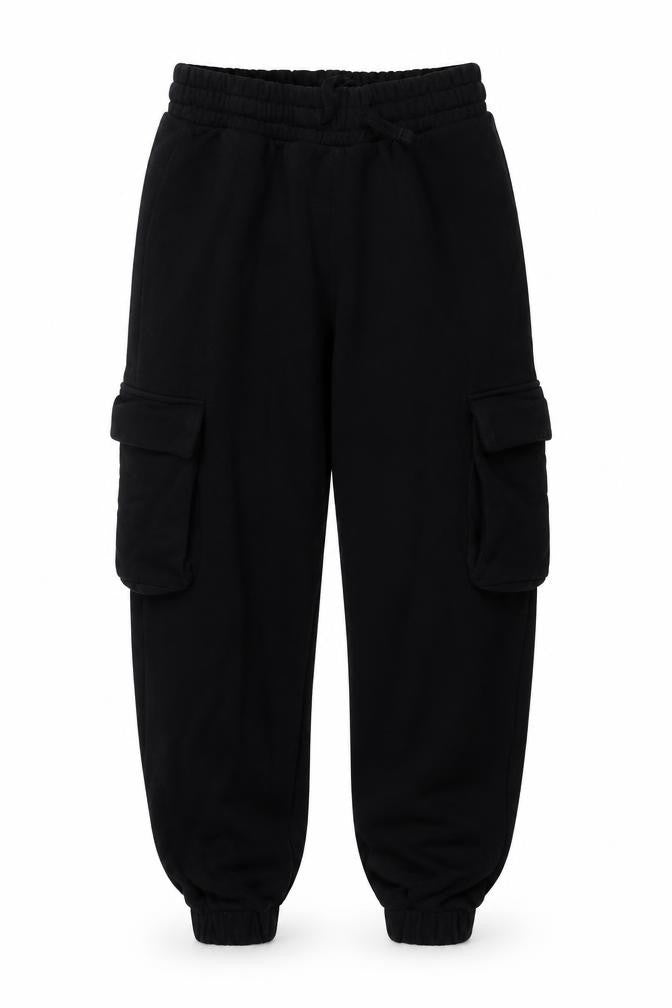 Zara Women Black M Jogger Sweatpants Elastic Waist Pockets