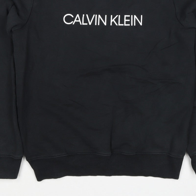 Calvin Klein Jeans Women’s Black M Logo Pullover Crew Sweatshirt