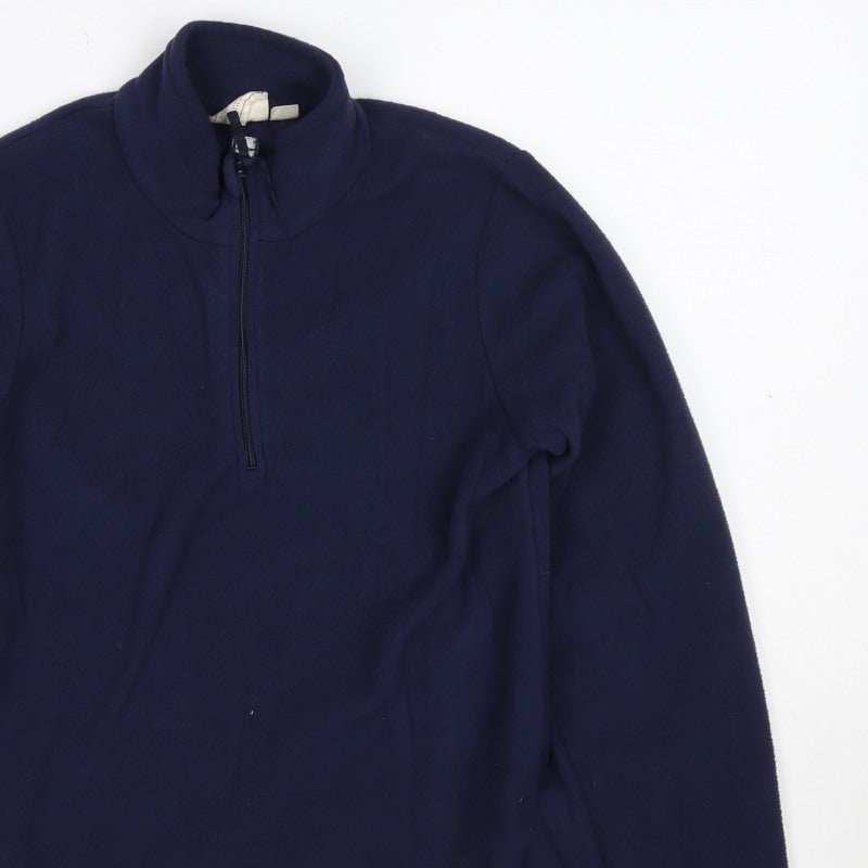 Mountain Warehouse Boys Blue 11-12 Years 1/4 Zip Fleece Sweatshirt