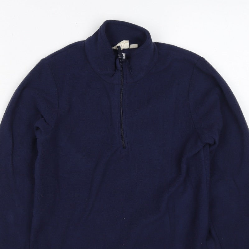 Mountain Warehouse Boys Blue 11-12 Years 1/4 Zip Fleece Sweatshirt