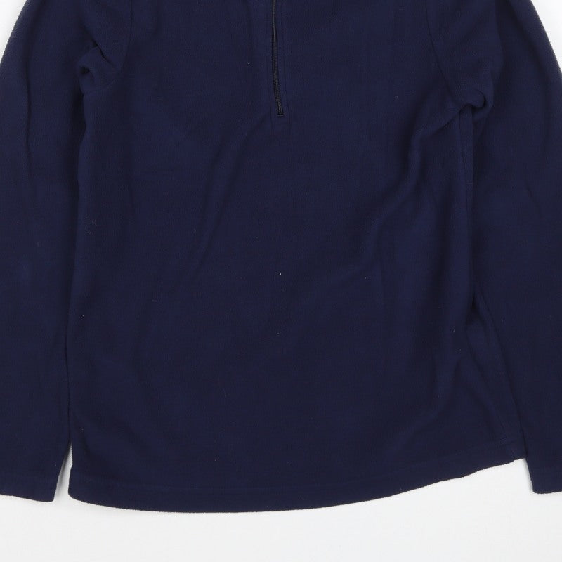 Mountain Warehouse Boys Blue 11-12 Years 1/4 Zip Fleece Sweatshirt