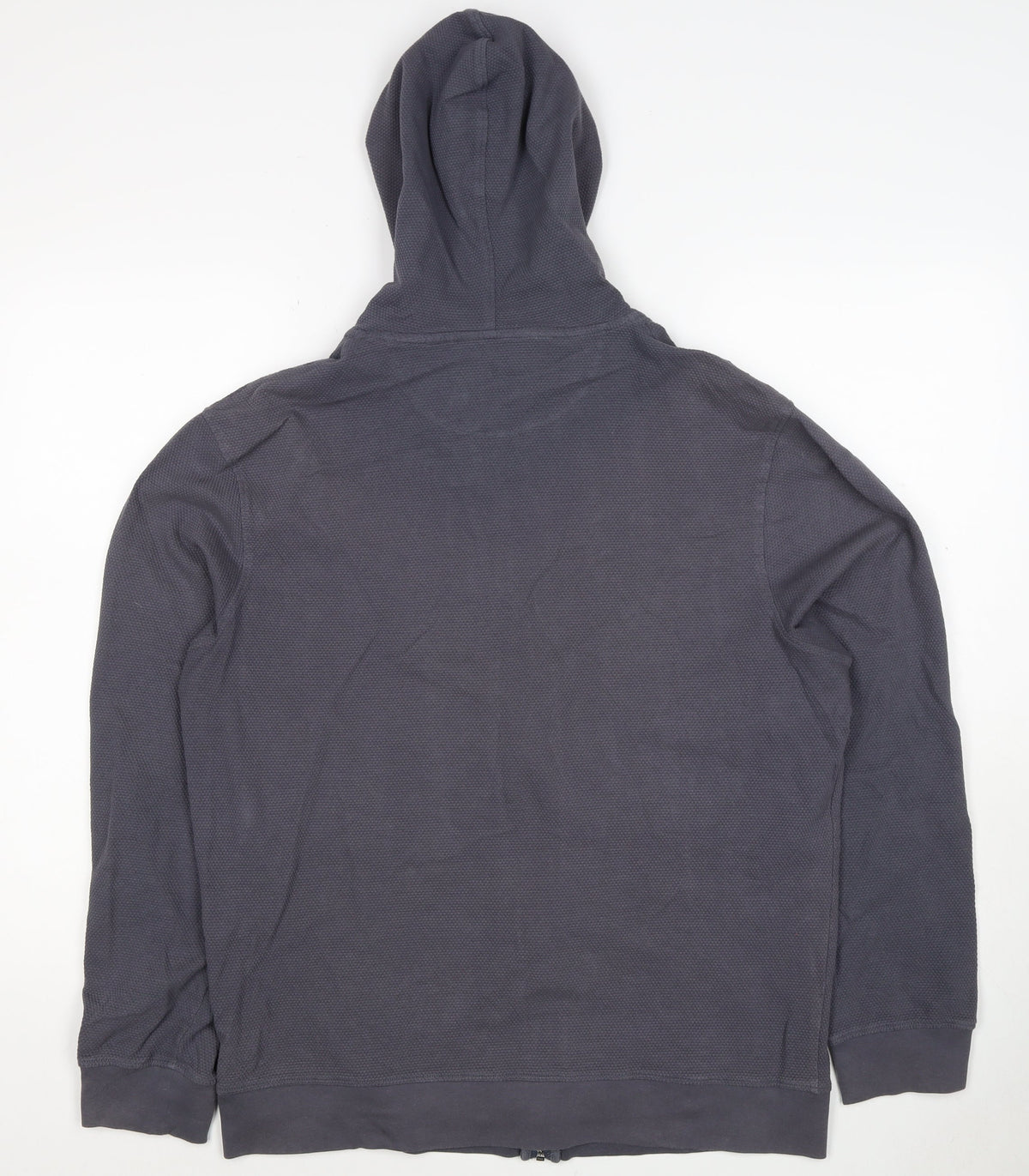 Next Men’s Blue L Full Zip Hooded Cotton Blend Hoodie