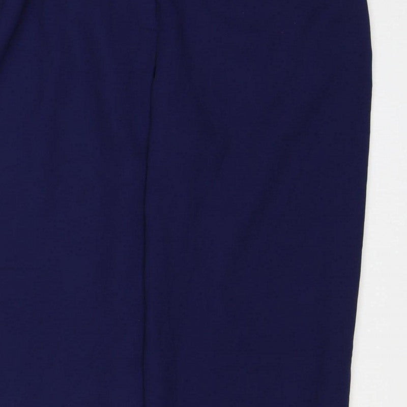 Judith Hart Women's Blue Size 12 Straight Leg Lined Dress Trousers