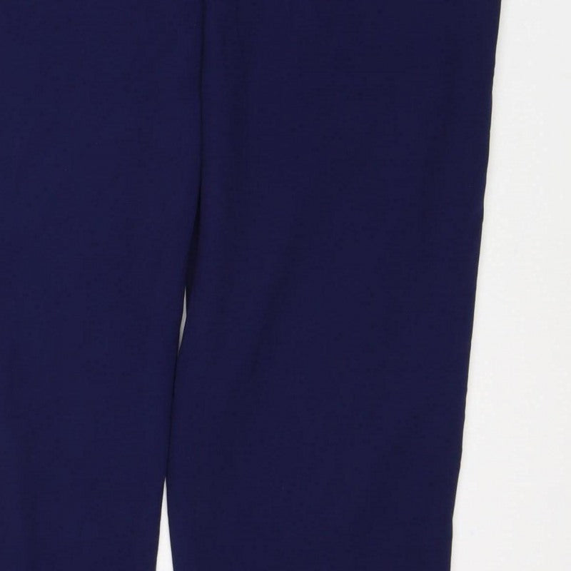 Judith Hart Women's Blue Size 12 Straight Leg Lined Dress Trousers