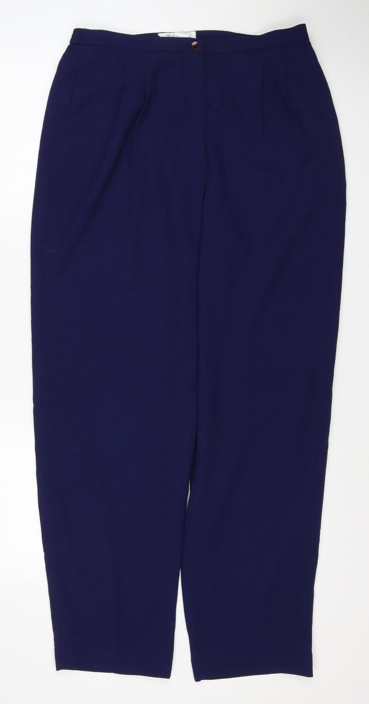 Judith Hart Women's Blue Size 12 Straight Leg Lined Dress Trousers