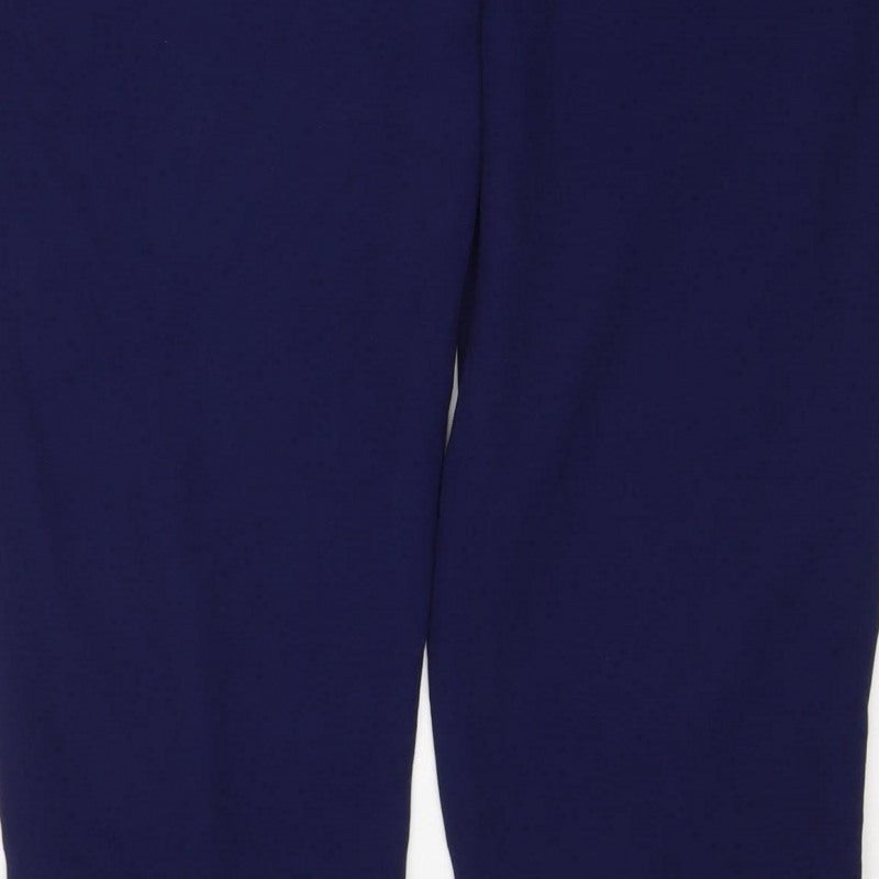 Judith Hart Women's Blue Size 12 Straight Leg Lined Dress Trousers