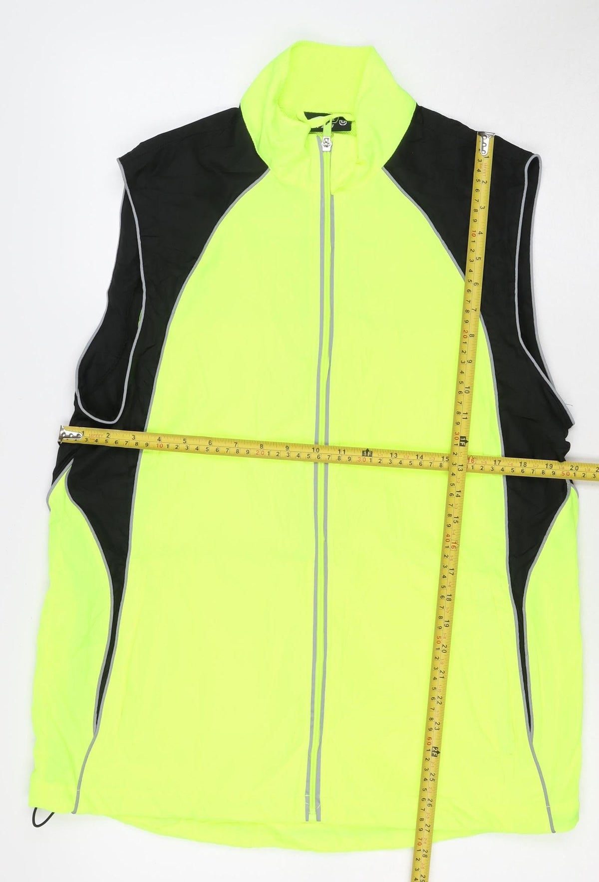 Run 365 Mens Yellow Black M Windbreaker Reflective Running Cycling Jacket