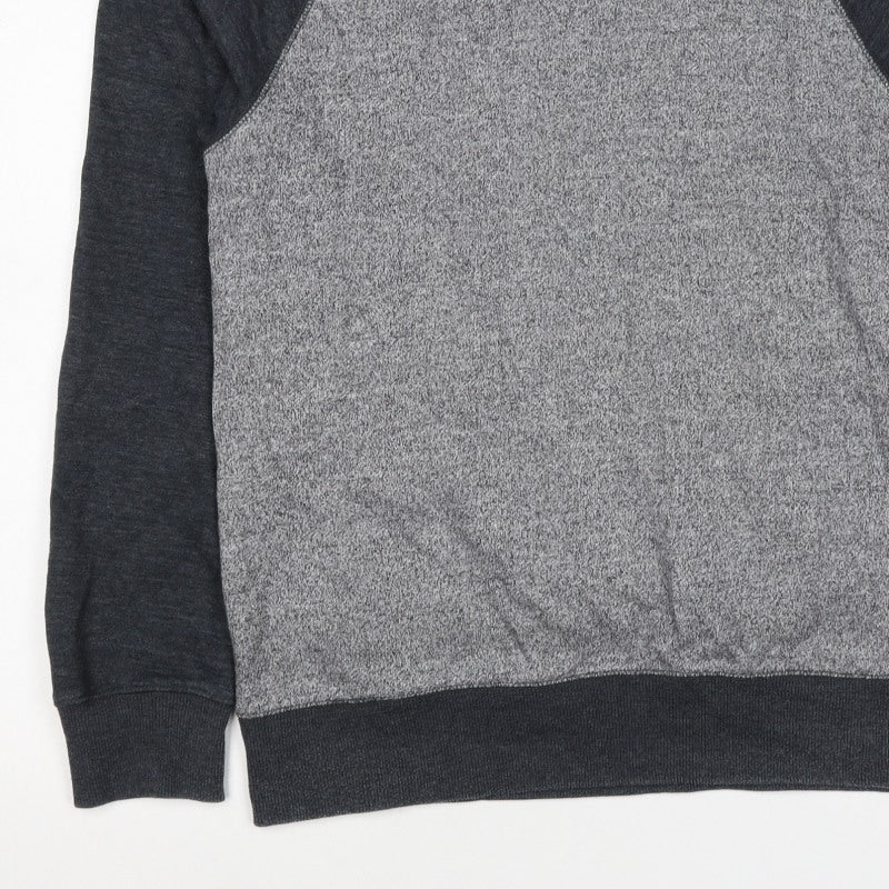 Next Men’s Grey M Pullover Crew Neck Raglan Sweatshirt