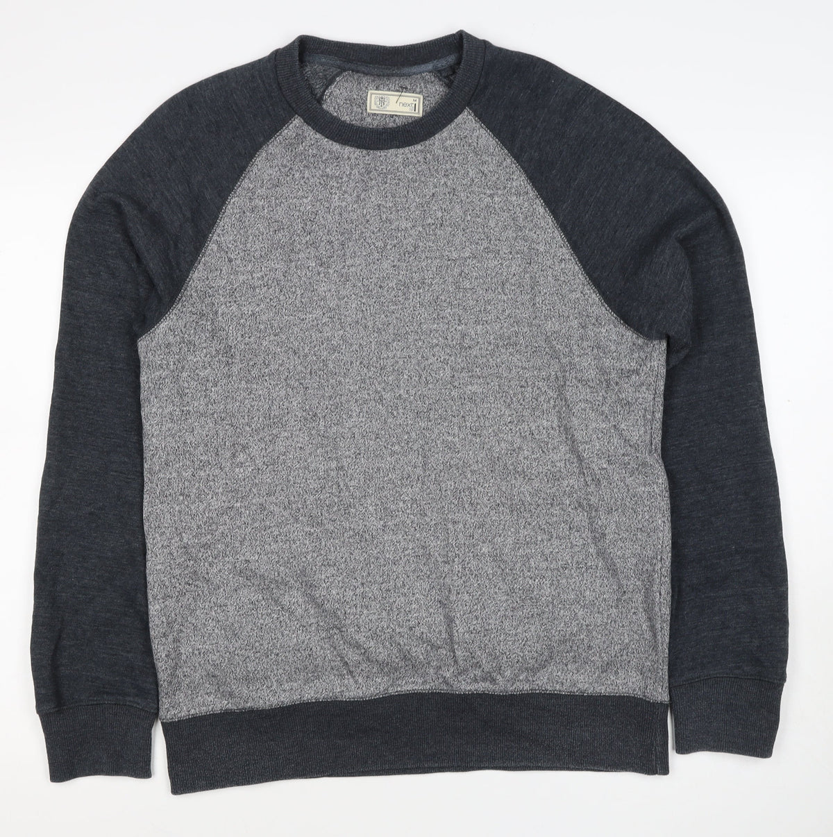 Next Men’s Grey M Pullover Crew Neck Raglan Sweatshirt
