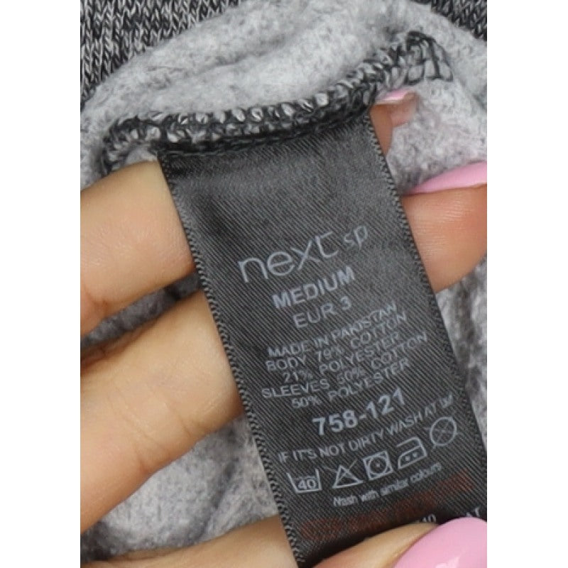 Next Men’s Grey M Pullover Crew Neck Raglan Sweatshirt