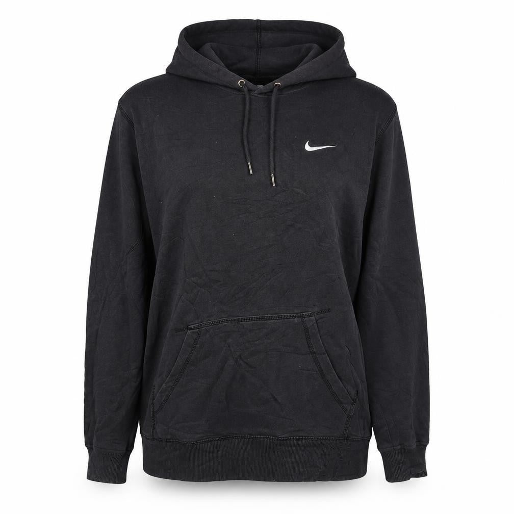 Nike Women’s Black L Pullover Hoodie Swoosh Logo Kangaroo Pocket