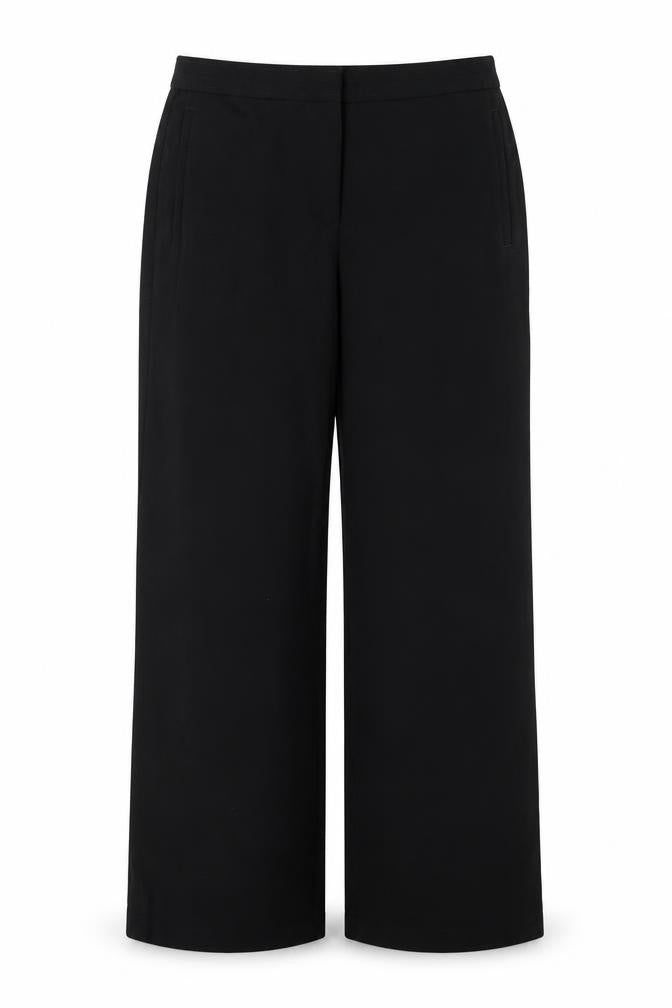 Marks & Spencer Womens Black UK 14 Short Tailored Straight Trousers
