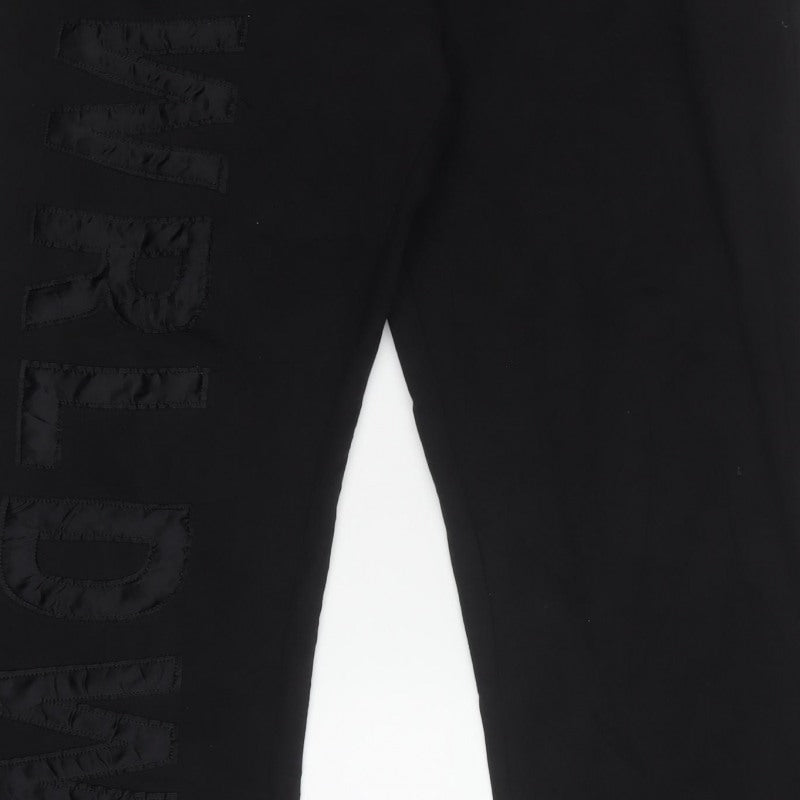 boohooMAN Men's Black XL Logo Jogger Sweatpants Elastic Waist