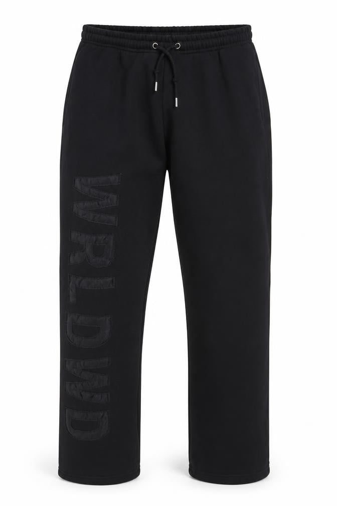boohooMAN Men's Black XL Logo Jogger Sweatpants Elastic Waist