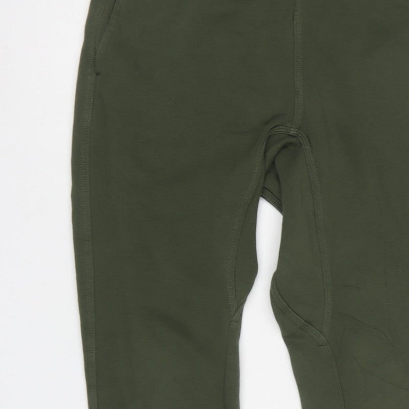 Nike Men's Green Small S Logo Fleece Jogger Sweatpants
