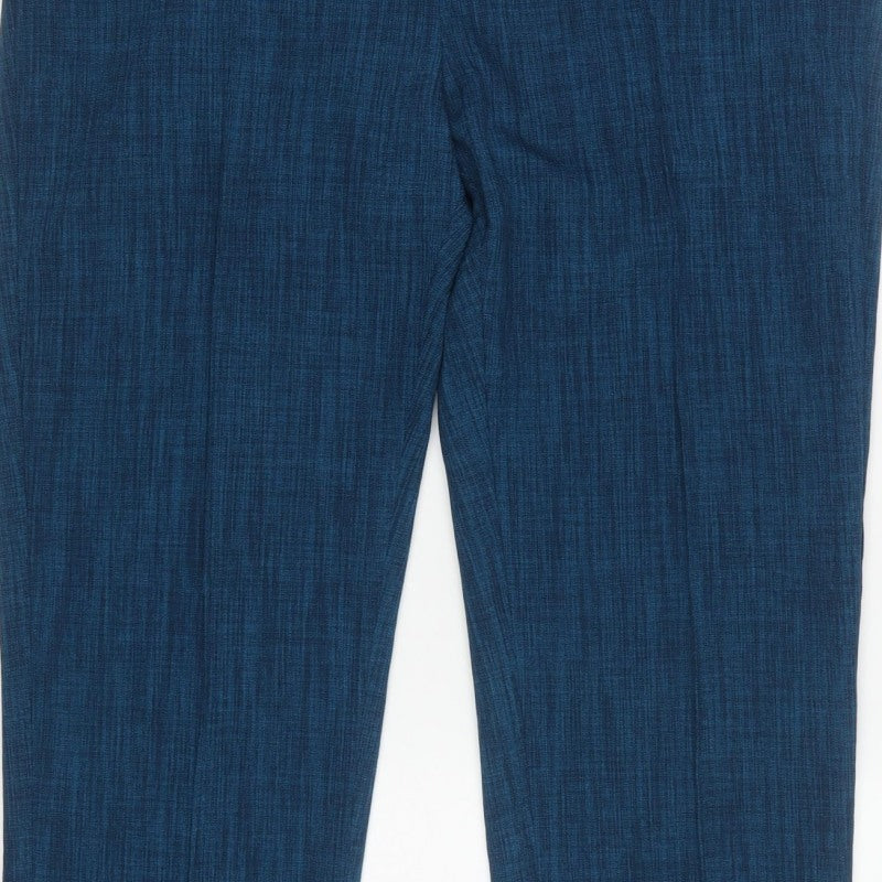 Honor Millburn Women’s Blue Size 16 Tapered Belted Trousers