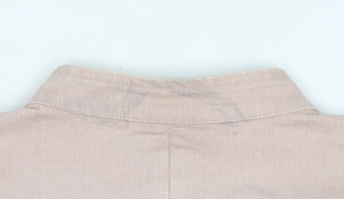 Principles Women’s Pink UK 16 Cotton Blend Button Front Basic Jacket