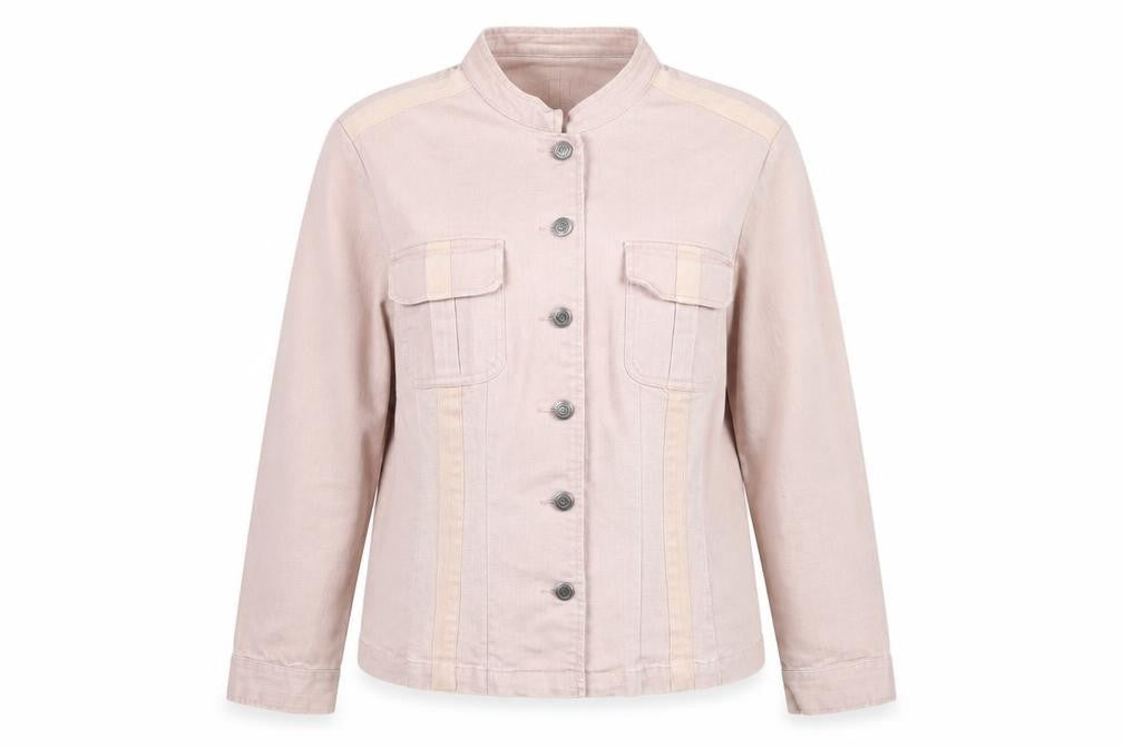 Principles Women’s Pink UK 16 Cotton Blend Button Front Basic Jacket