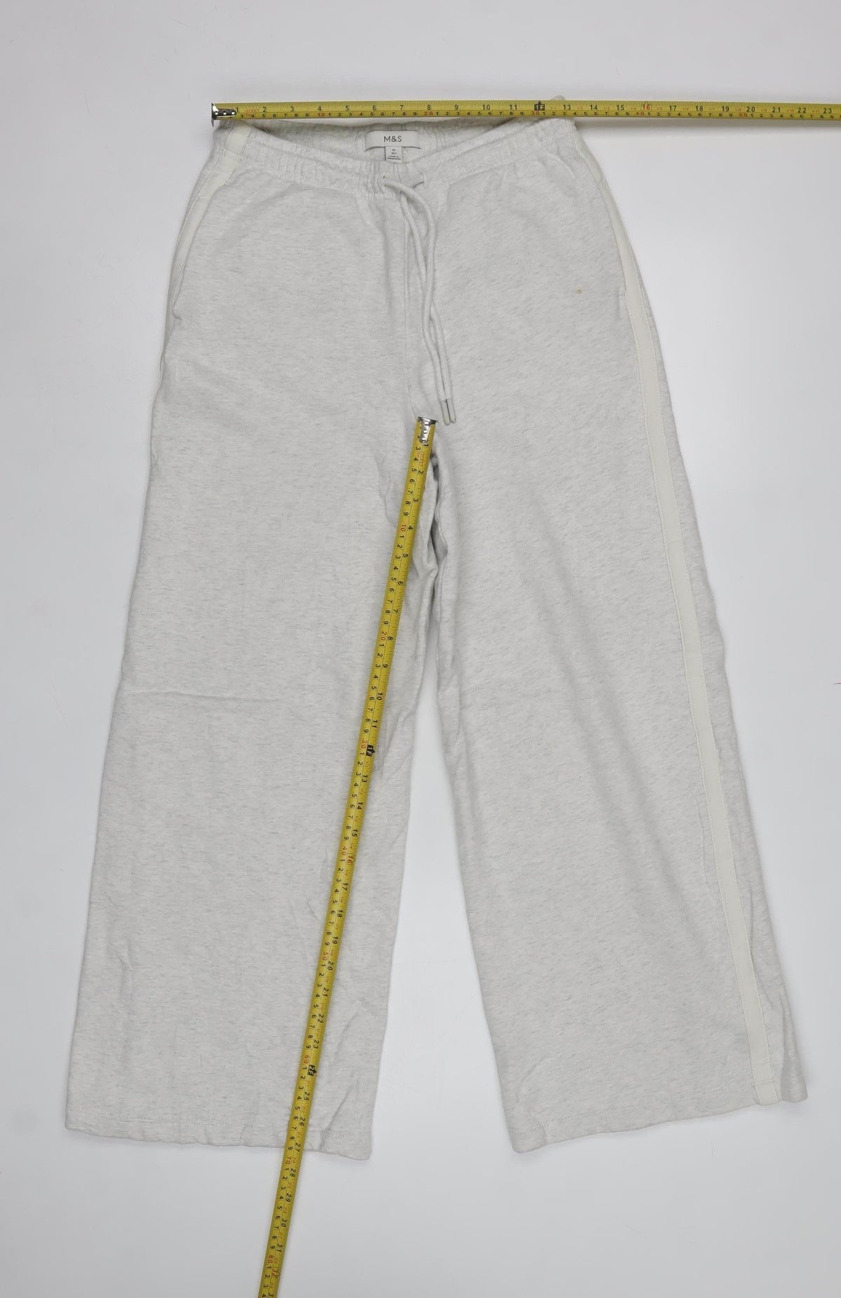 Marks and Spencer Women Grey Size 10 Wide Leg Sweatpants