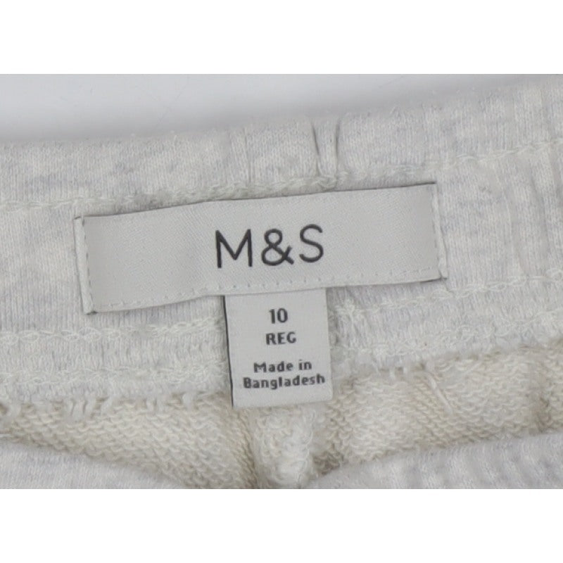Marks and Spencer Women Grey Size 10 Wide Leg Sweatpants